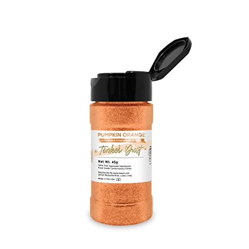 Pumpkin Orange BAKELL Edible Glitter
