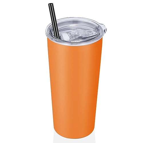 20oz Tumbler Stainless Steel Tumbler with Lid And Straw Vacuum Insulated Double Wall Travel Coffee Mug