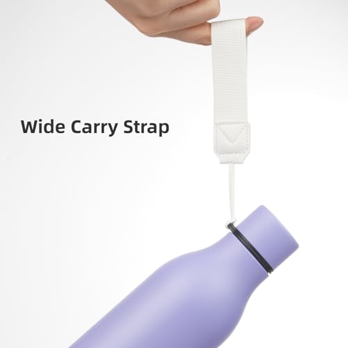 18 oz Insulated Stainless Steel Metal Water Bottle with Strap