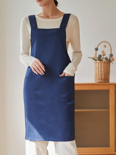 Kitchen Chef Aprons for Men Women Work Apron with 2 Pockets