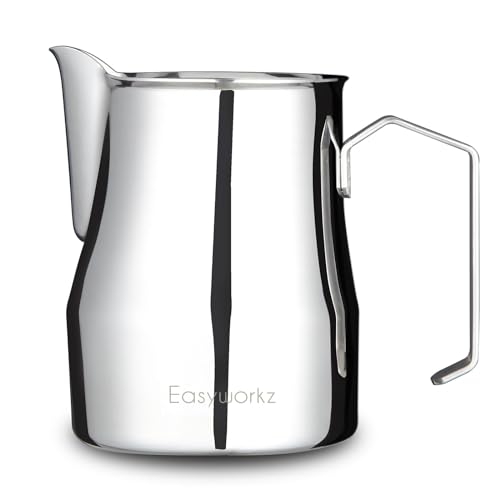 Espresso Steaming Pitcher Stainless Steel 12 oz Coffee Frothing Picther Milk Jug Cappuccino Latte Art Cup