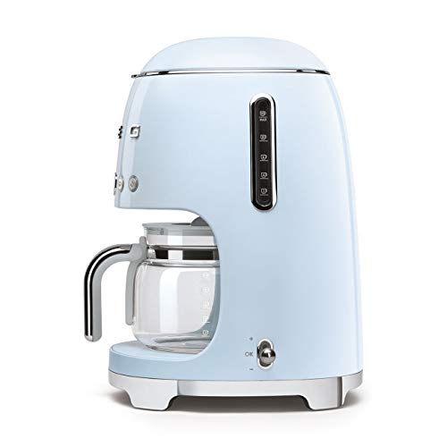 50's Retro Style Aesthetic Drip Coffee Machine with 10 Cup Glass Carafe (10 Count)