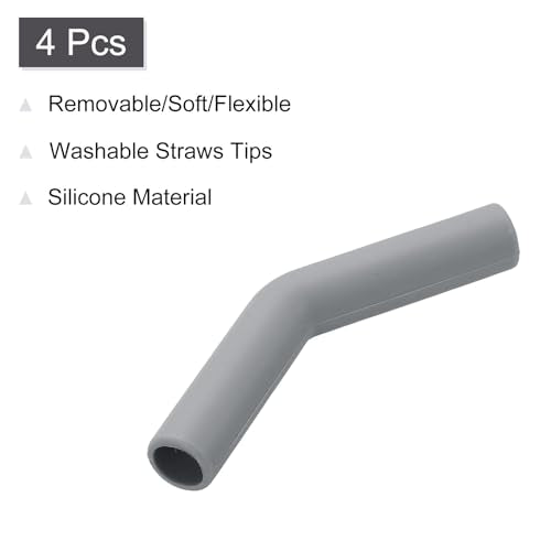 4Pcs Silicone Straw Tips (4 Count)