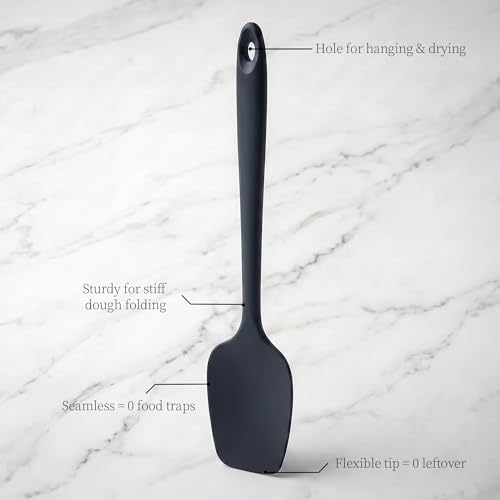 600ºF Heat Resistant Silicone Spoon Spatula Set of 3