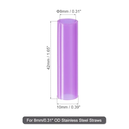 20Pcs Silicone Straw Tips (20 Count)