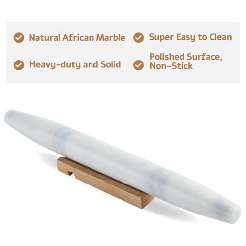 African Natural Marble French Rolling Pin
