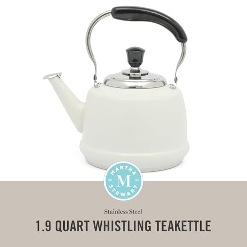 Kingstree Large 2 Qt Heavy Gauge Stainless Steel Tea Kettle
