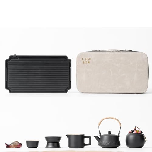 15 Piece Gongfu Tea Set with Tea Tray & Color (8 Ounce)