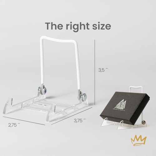 3.5" White Acrylic Display Stand Made in USA (12 Count)