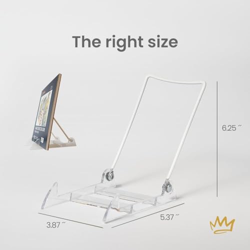 6.25" White Acrylic Display Stand Made in USA (48 Count)