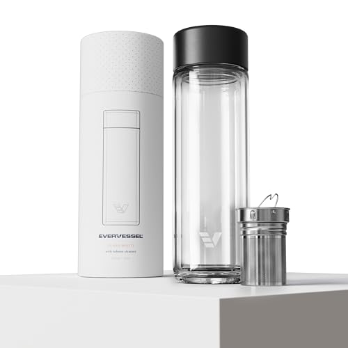 Glass Multi Tea Infuser Bottle 14oz