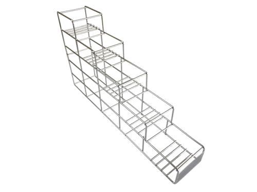 5 Slot Stainless Steel Syrup Bottle Rack Coffee Bar Organizer