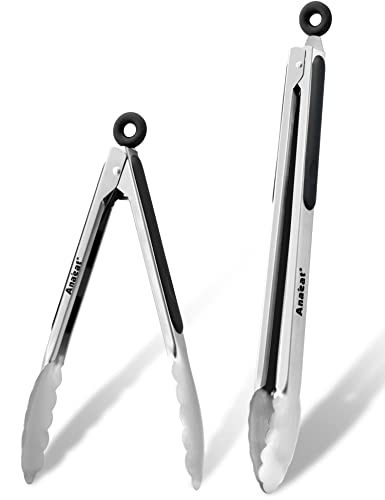 Premium Stainless Steel Kitchen Tong Set of 2 (2 Count)