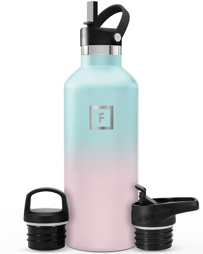 32 oz Narrow Mouth Water Bottle with 3 Lids