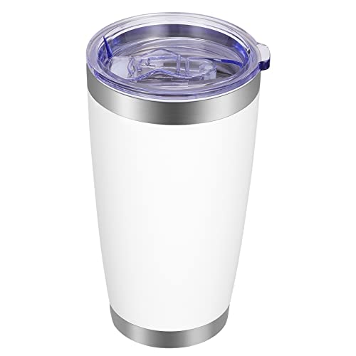 20oz Tumbler with Lid and Straw Stainless Steel Tumbler Cup Vacuum Insulated Double Wall Travel Coffee Mug Powder Coated Coffee Cup