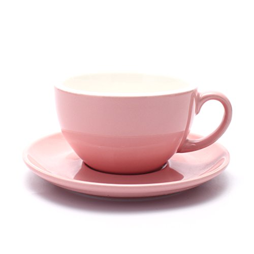 Latte Art Cup and Saucer for Latte & Cappuccino & Double Espresso