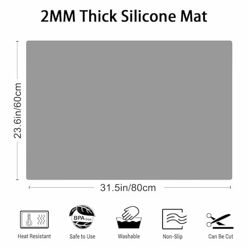 2MM Thick Silicone Countertop Mat