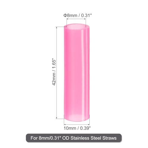 20Pcs Silicone Straw Tips (20 Count)