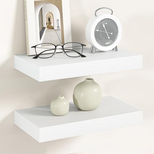 12 Inch Floating Shelves Wall Mounted for Display (2 Count)