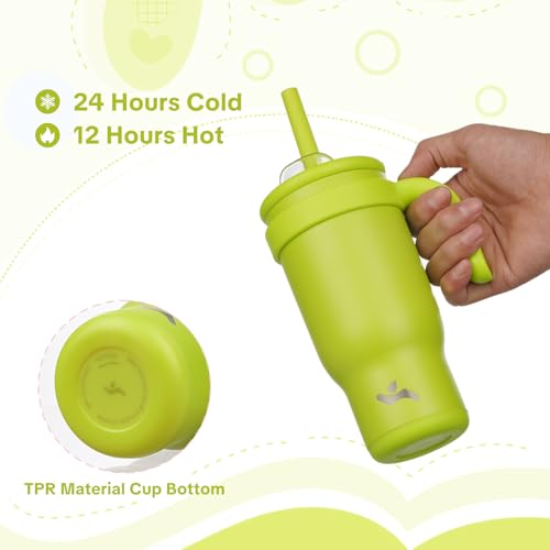 18 oz Tumbler with Handle and Straw