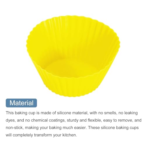 42Pcs Silicone Cupcake Liners (42 Count)