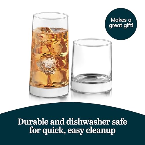 Cabos 16 Piece Rocks and Tumbler Glasses Set (16 Count)
