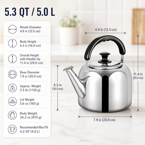 Whistling Stovetop Tea Kettle