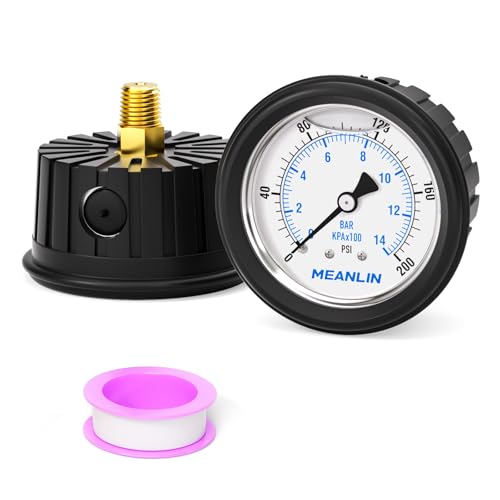 0~200Psi Stainless Steel Liquid Filled Pressure Gauge 1
