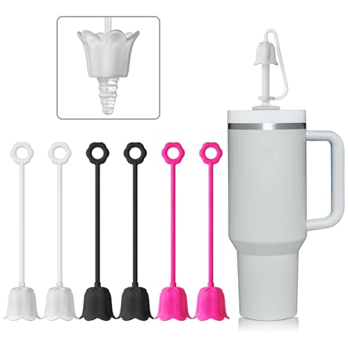 6Pcs Silicone Straw Covers for Stanley Yeti Tumbler Cup (6 Count)