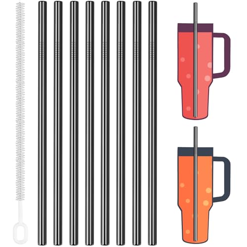 8PCS Stainless Steel Straws Fit for 40oz Stanley Tumblers (8 Count)