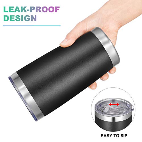20oz Tumbler with Lid and Straw Stainless Steel Tumbler Cup Bulk Vacuum Insulated Double Wall Travel Coffee Mug Powder Coated Coffee Cup (12 Count)