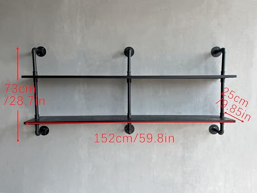 Industrial Pipe Shelf Shelving Bookcase
