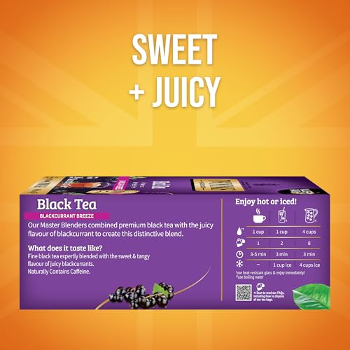 Blackcurrant Breeze Black Tea Individually Wrapped Bags (100 Count)