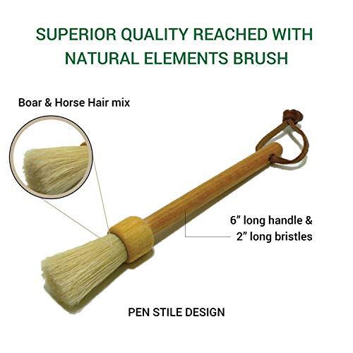 Pastry Brush Natural Boar Bristle & Wooden Handle