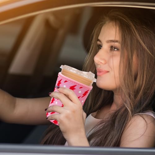 Reusable Insulated Neoprene Iced Coffee Cup Sleeve (3 Count)