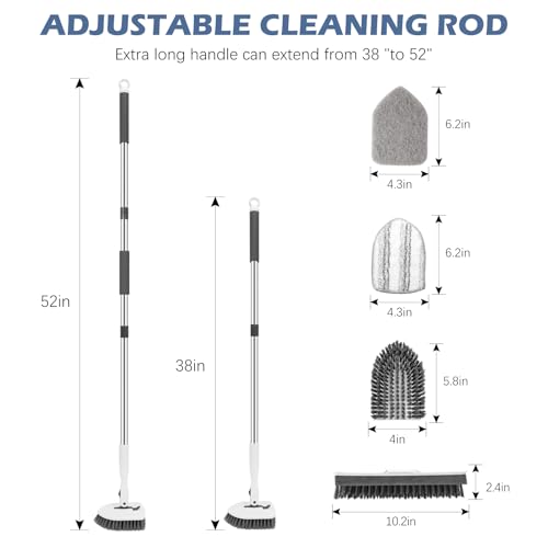 Tile Tub Floor Scrubber with V