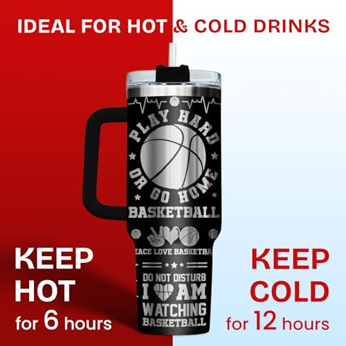 Funny Cat Will Not 40 oz Tumbler with Handle