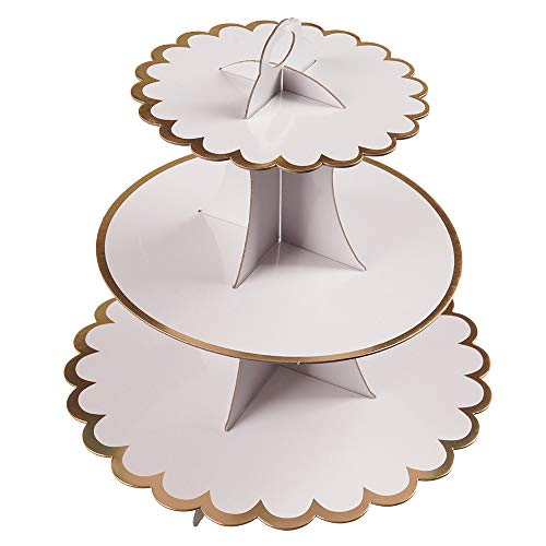 Cupcake Stand with Lace Trim