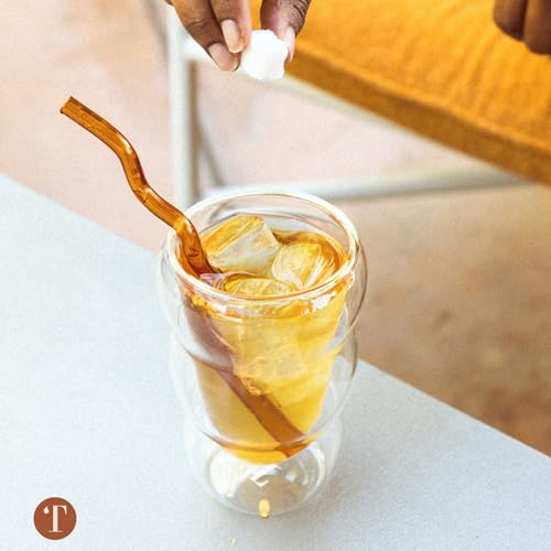 Amber Glass Cloud Cup 12 oz Double