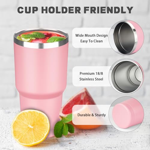 30 oz Tumbler with Lids and Straws