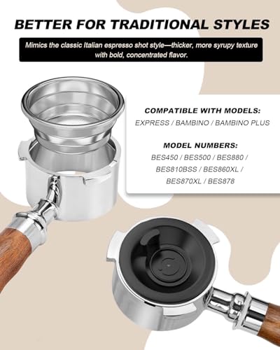 1 Pack] 54mm Dual Wall Espresso Basket for Breville 2