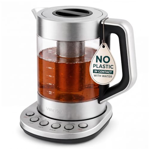 Viante Alba Electric Tea Kettle With Infuser