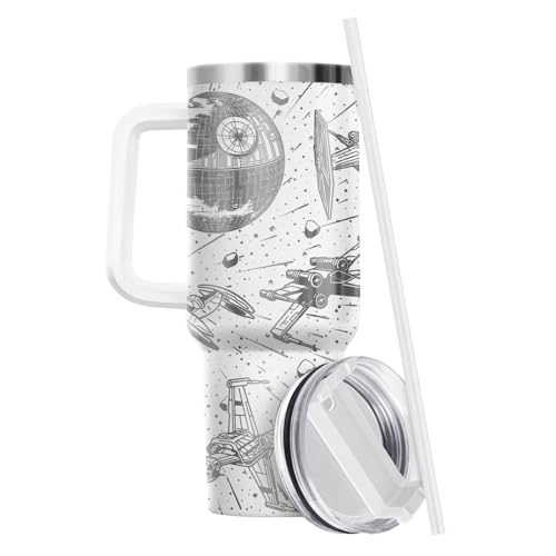 Galaxy Spaceship Sci Fi 40 oz Tumbler with Handle
