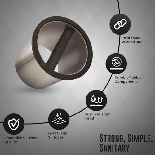 Stainless Steel Round Espresso Knock Box
