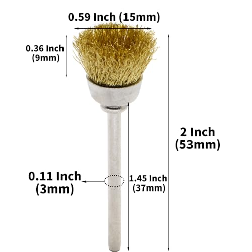 60 Piece Brass Wire Brush Set