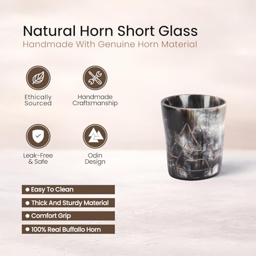 Viking Horn Shot Glasses Set of 4 (4 Count)