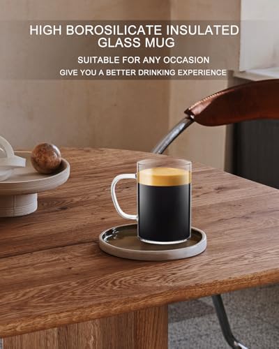 Glass Coffee Mugs (16 Fl Oz)