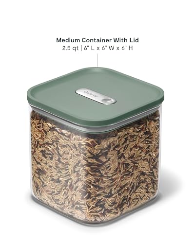 2.5 qt Glass Airtight Food Storage Container with Lid