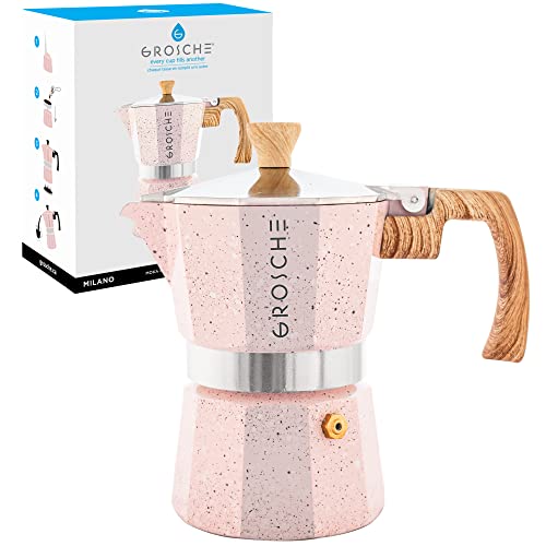 Milano Stovetop Espresso Maker Moka Pot 3 espresso Cup