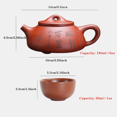Zisha Teapot Teacup Set (5 Count)